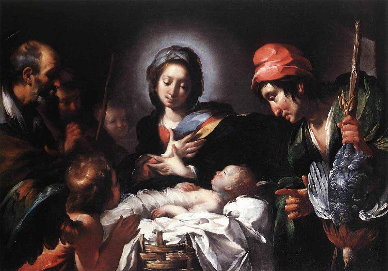 Bernardo Strozzi The Adoration of the Shepherds oil painting image